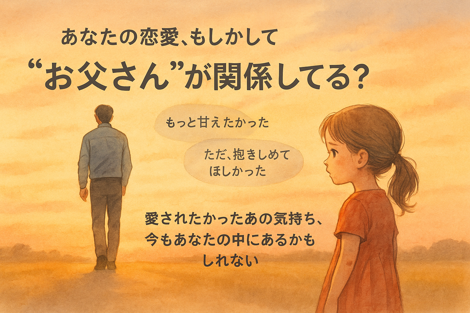 子供に愛情持って接してる父親