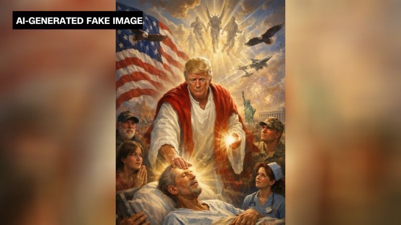 トランプ氏をキリストに模した画像が削除　対イラン戦争めぐりローマ教皇と対立 (CNN.co.jp) - Yahoo!ニュース