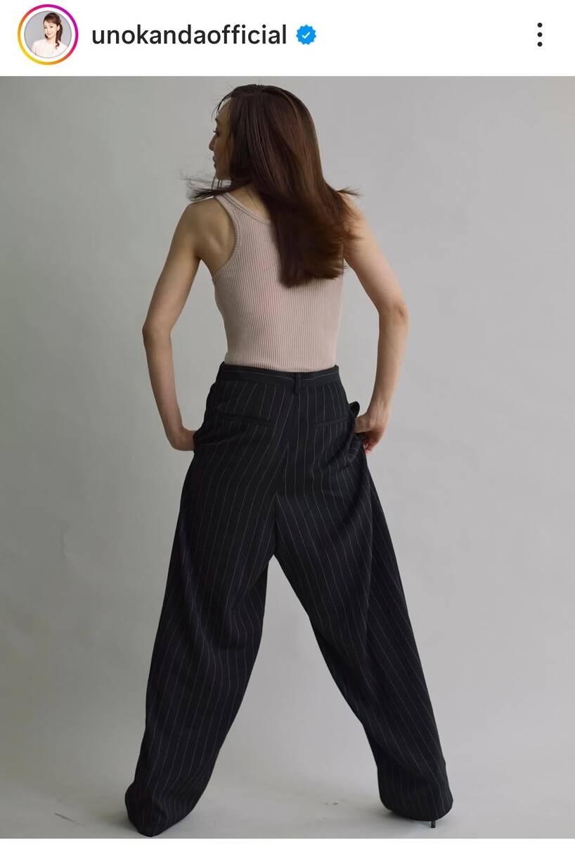 51歳・神田うの　別人のような姿！「還暦に向けて…」イメージ激変　スタイル抜群の撮影ショット