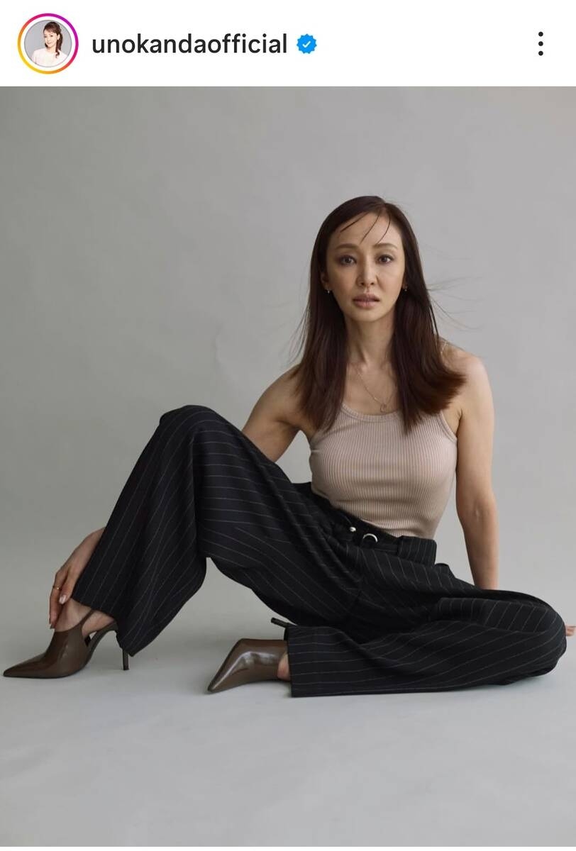 51歳・神田うの　別人のような姿！「還暦に向けて…」イメージ激変　スタイル抜群の撮影ショット