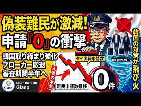 【激震】偽装難民が日本から消える！？入管の「最終兵器」がヤバすぎて申請が『0件』になった驚愕の理由