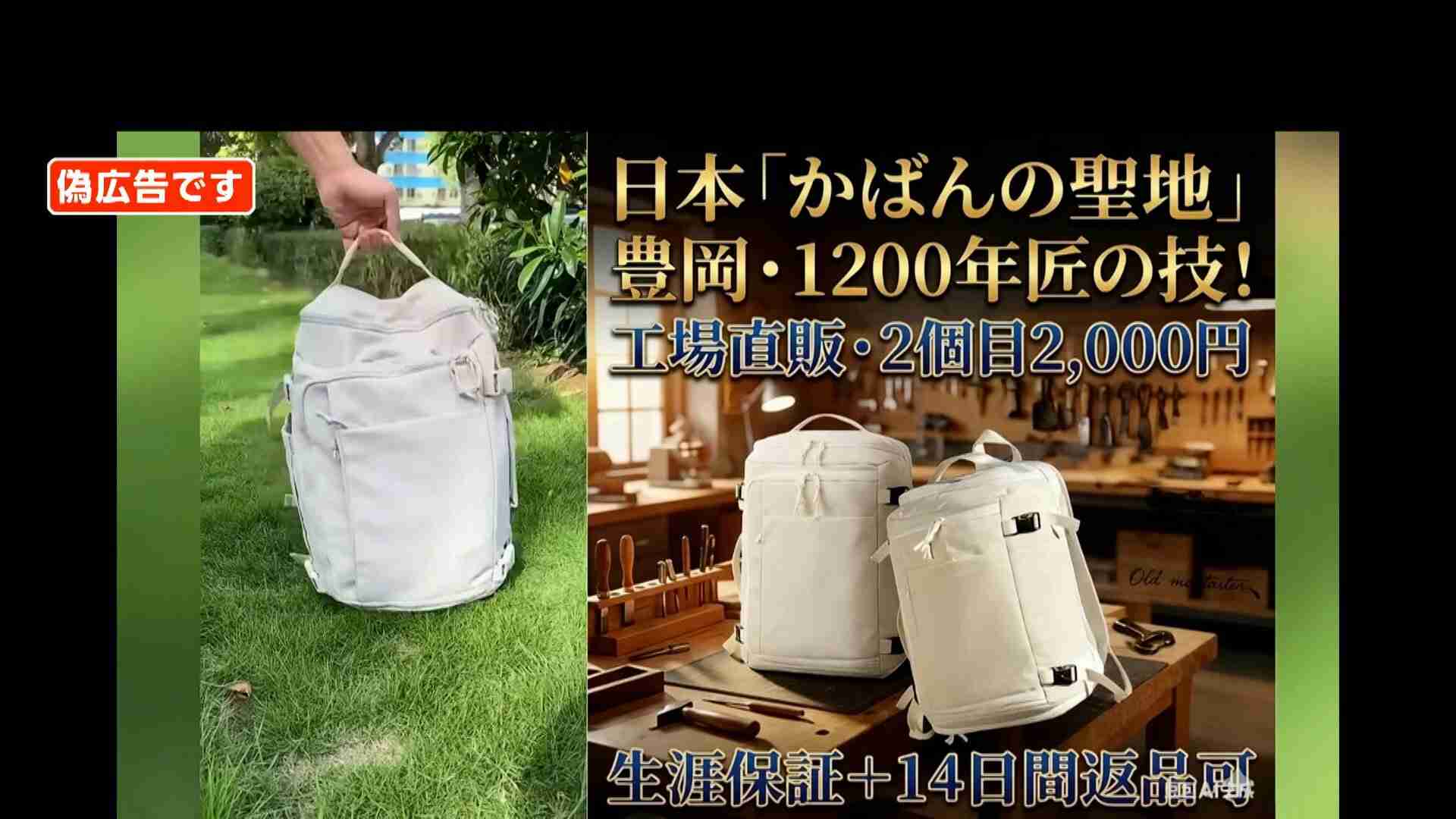 伝統の「豊岡鞄」が偽広告詐欺の標的に　「ヒト目瞭然」と不自然な日本語も　担当者は“ブランド信頼低下”懸念（FNNプライムオンライン（フジテレビ系）） - Yahoo!ニュース