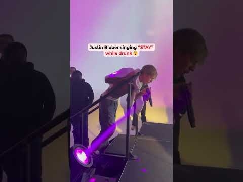 #stay #justinbieber on Stage drunk
