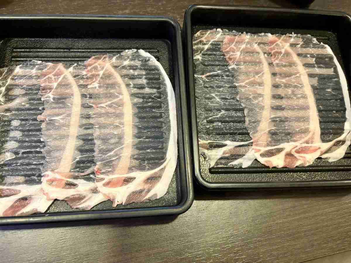 これぞステルス豚肉...しゃぶ葉で出された豚ロースが過去一の薄さで笑ってしまった→「そもそも食べ放題なのにこんなに薄く切って店側になんのメリットがあるの？」