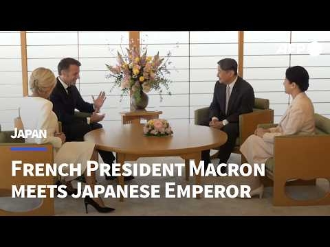 French President Macron meets Japan’s Emperor Naruhito in Tokyo | AFP