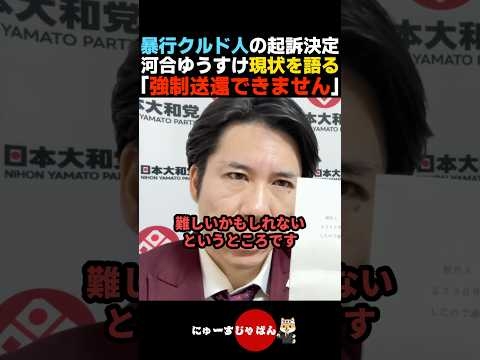 【マジか】河合ゆうすけを殴ったクルド人が強制送還ならず...【自民党/日本保守党/参政党】