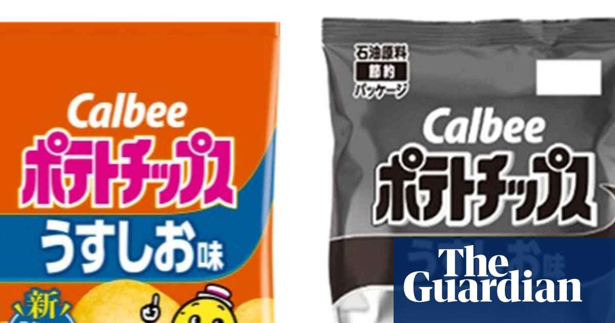 Iran war oil shortage forces Japan snack giant to use black-and-white packaging | Japan | The Guardian