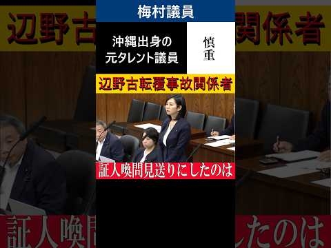 【2026年5月22日沖縄・北方問題及び地方に関する特別委員会より】辺野古転覆事故の参考人招致を見送らせたのは‥  #梅村みずほ