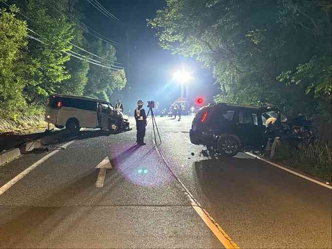 男性（25）と男子児童（8）が死亡　国道490号で乗用車どうしが衝突　山口・美祢