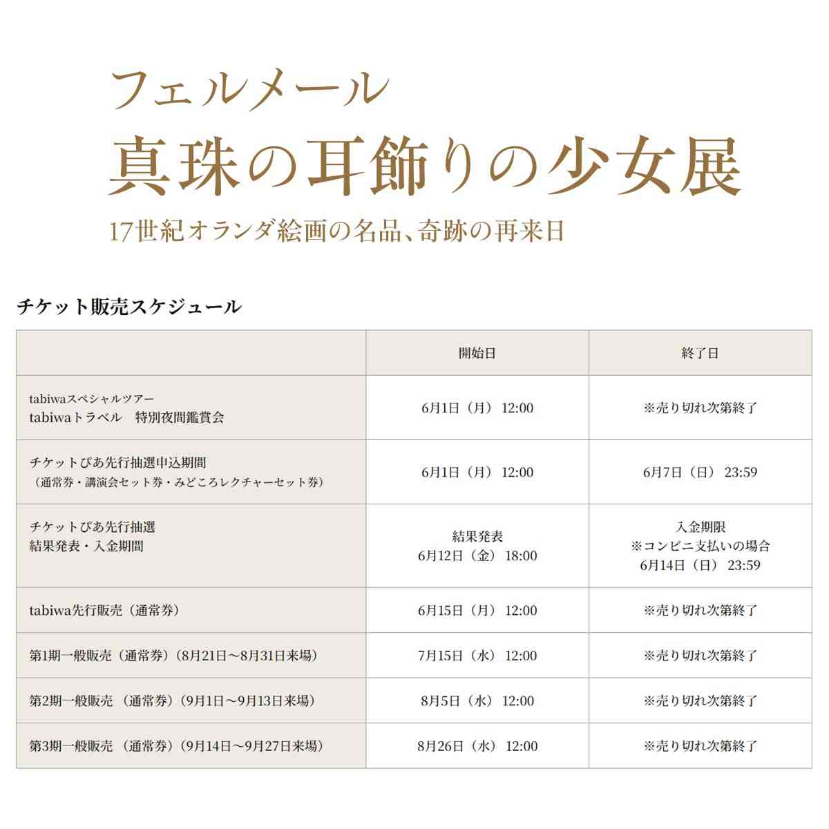 日本ではおそらく最後…『フェルメール 真珠の耳飾りの少女展』新情報発表で大反響 もはや「ライブのチケット争奪戦」