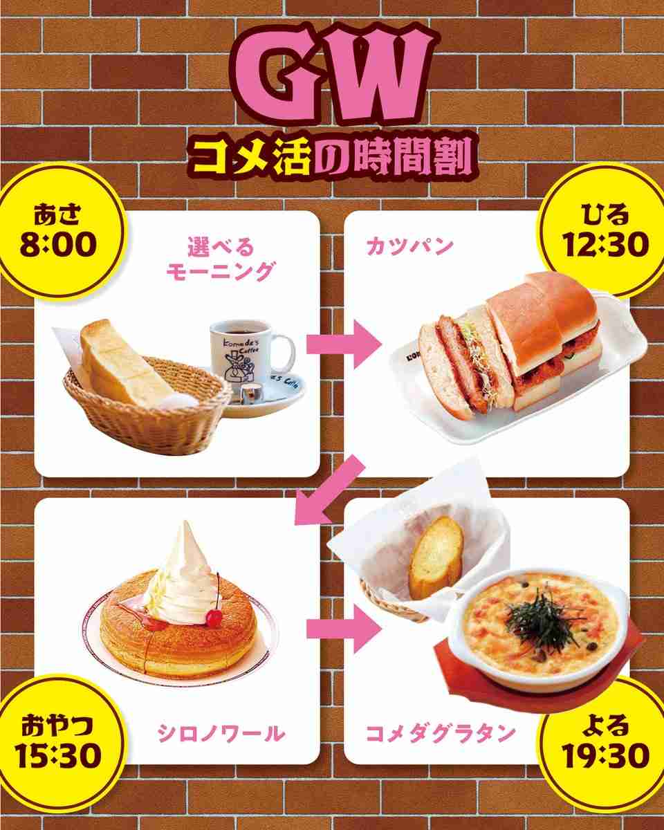 コメダが提案する《GWはコメ活巡り》が3000kcal超え！　SNS「正気ですか？」「おなかパンパン」