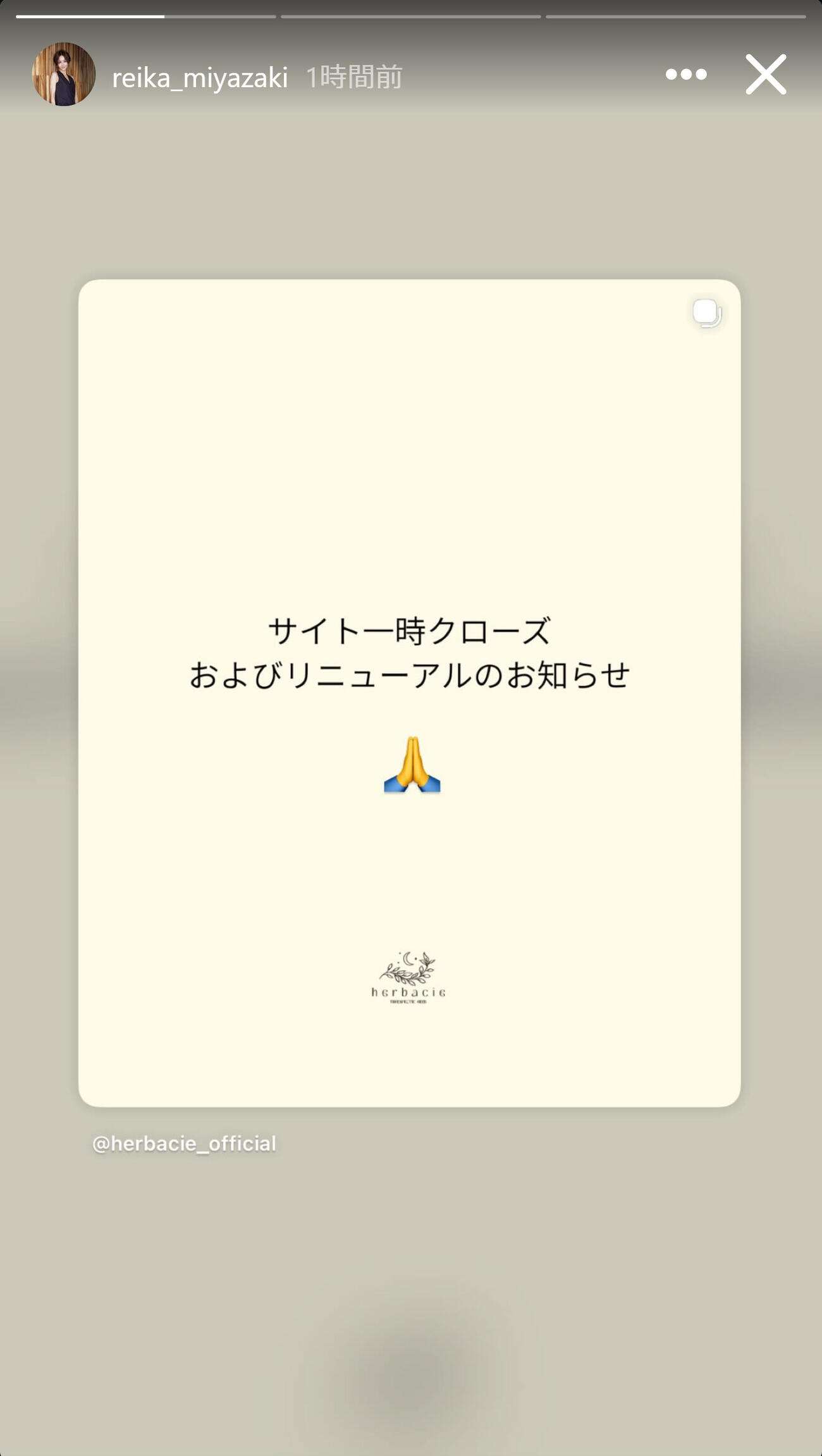 １・５億円超の脱税疑惑で裁判中の宮崎麗果被告がインスタ更新「お知らせ」投稿