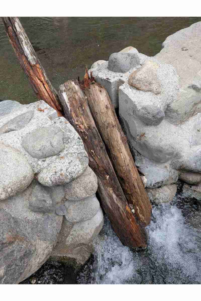 閉鎖中の露天風呂に不法侵入、排水口に流木詰めて勝手に入浴…非常識行為が波紋