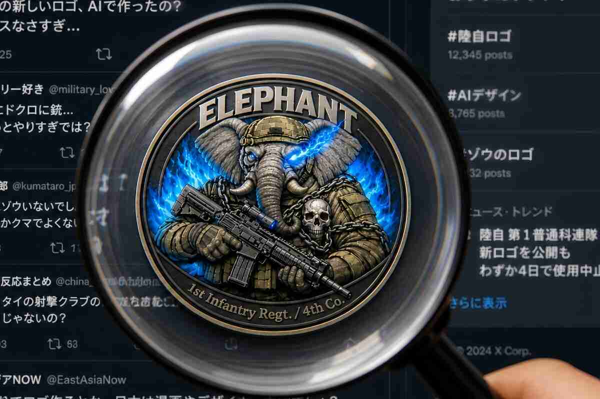 陸上自衛隊、ドクロ入り新“過激ロゴ”の「使用中止」を発表「国民の皆様から様々なご意見を」