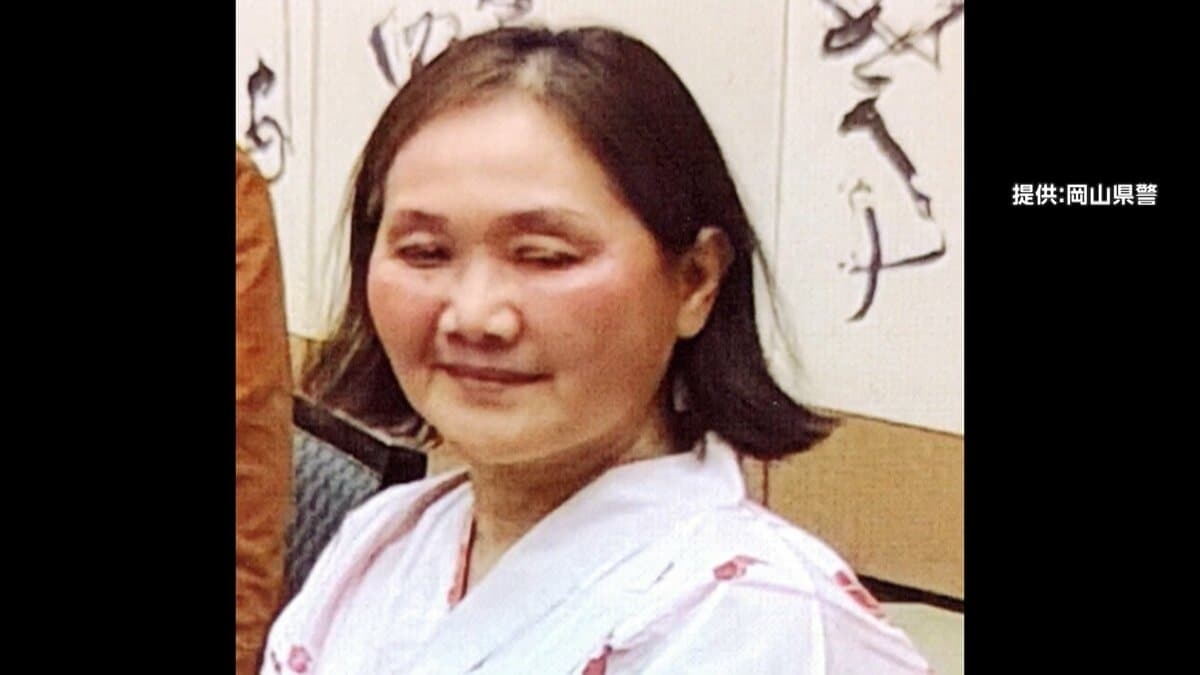 浴衣姿で…歩く姿の目撃情報も　岡山・美作市の湯郷温泉街で広島県在住の76歳女性が行方不明　500人態勢で捜索続く