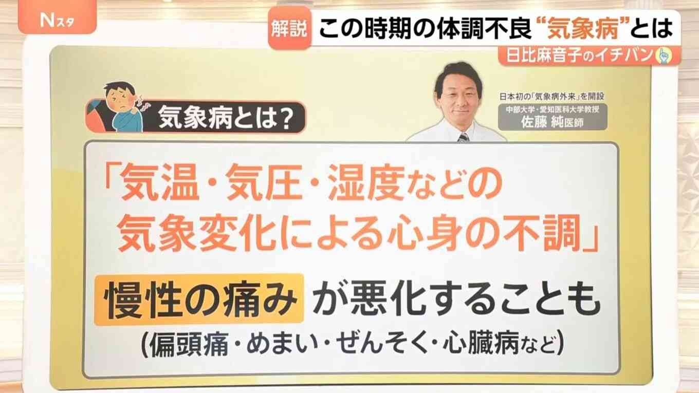 頭痛や倦怠感、めまい…潜在患者1000万人超の「気象病」に注意　春から6月に急増する理由【Nスタ解説】