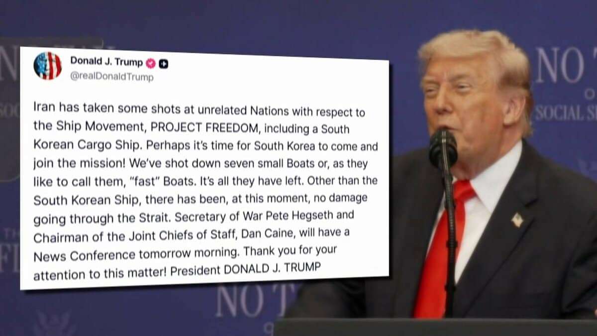 「アメリカ軍がイランの小型船7隻を撃沈」トランプ大統領がSNSに投稿　退避支援「プロジェクト・フリーダム」中に | TBS NEWS DIG