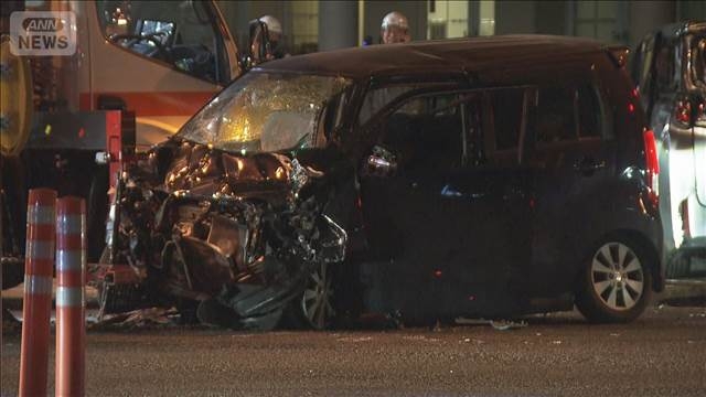 車同士が衝突　子どもら6人搬送…大学生1人が死亡　福岡・南区（テレビ朝日系（ANN）） - Yahoo!ニュース