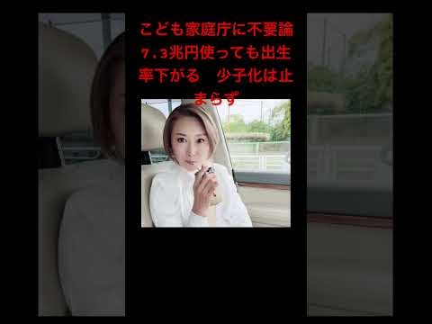 【こども家庭庁に不要論】7.3兆円使っても出生率下がる　少子化は止まらず