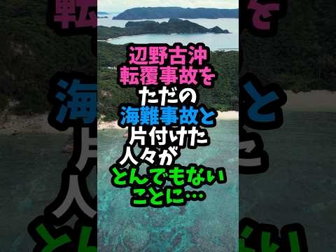 辺野古沖転覆事故をただの海難事故と片付けた人々がとんでもないことに…  #実話