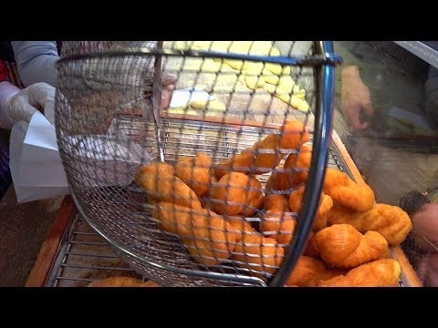 韓国の揚げドーナツ職人｜広蔵市場 ねじりドーナツのクァベギ Korean donuts,Kkwabaegi