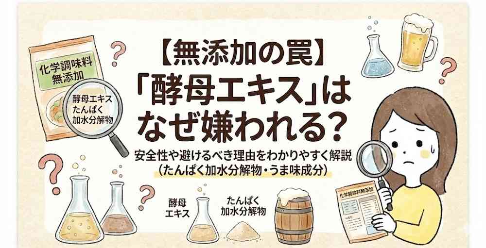 【無添加の罠】「酵母エキス」はなぜ嫌われる？安全性や避けるべき理由をわかりやすく解説 | 無添加ぐらしのころ