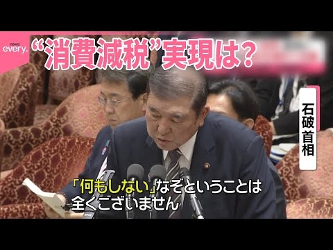 【“消費減税”実現は？】「何もしない自民」野党の批判に…石破首相、語気を強めて反論
