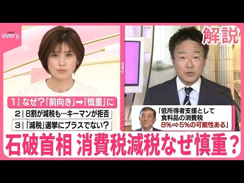 【解説】“消費税減税” 石破首相はなぜ慎重？  野党「何もしない」と批判