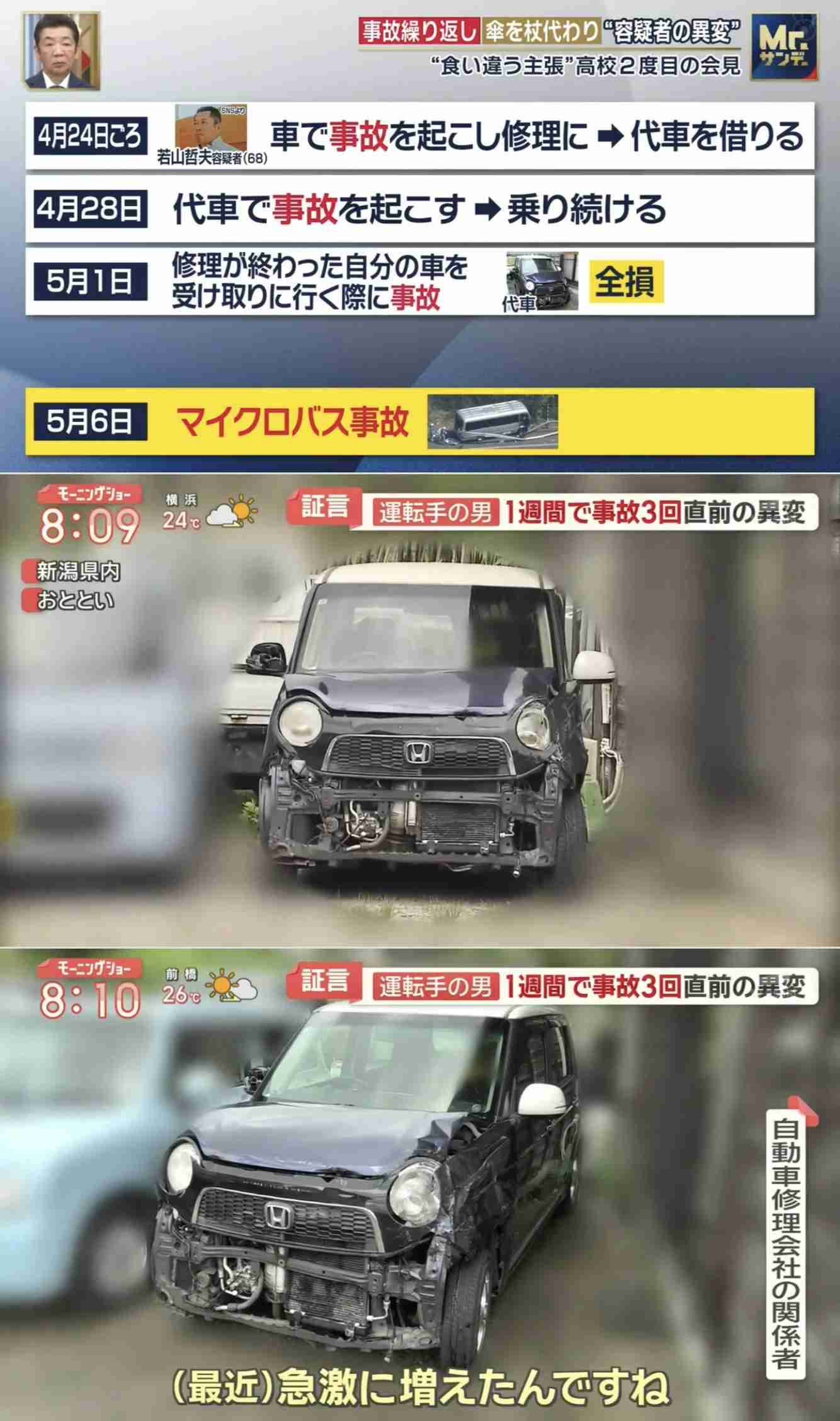 縁石に乗り上げたりトンネル内でこすったり「事故の前から危ない運転だった」複数の生徒が証言 磐越道・高校生死亡バス事故・福島