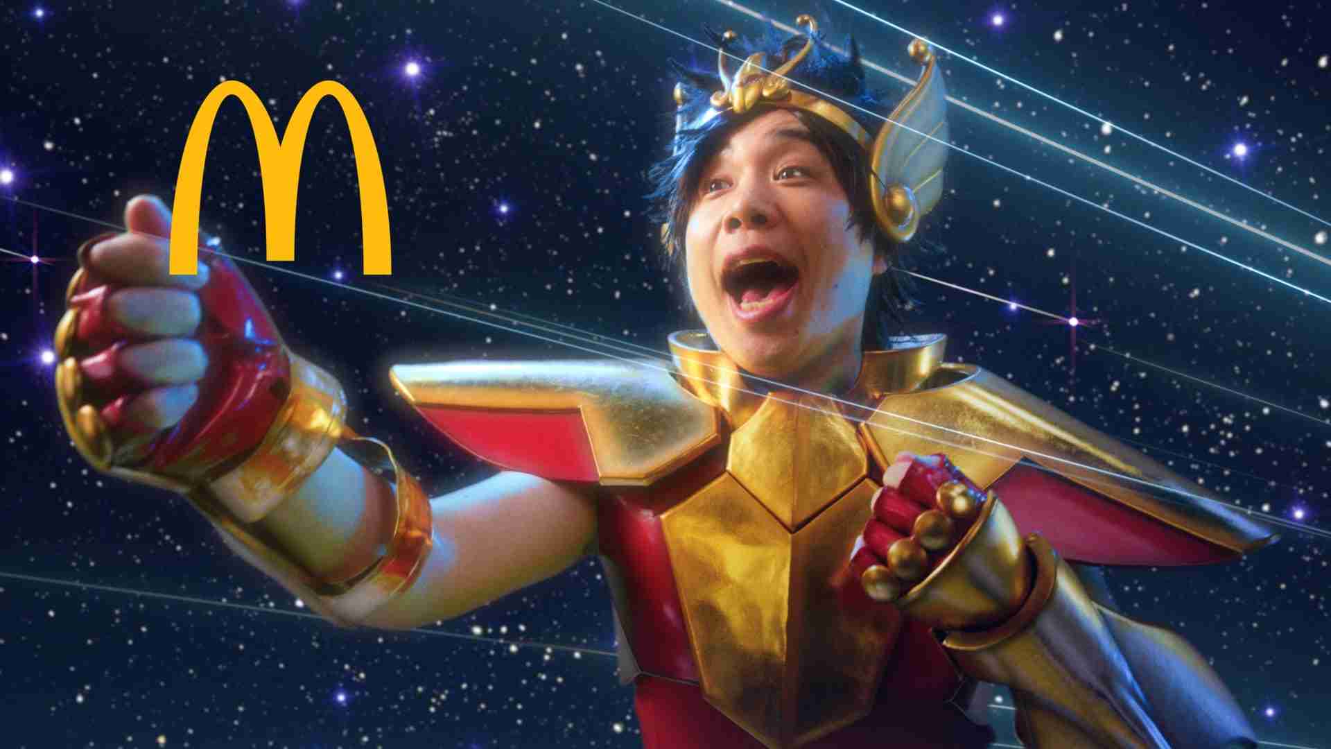 霜降り明星せいや、「聖闘士星矢」となりマクドナルド新CMで熱唱「ご当地マックにせいや!」