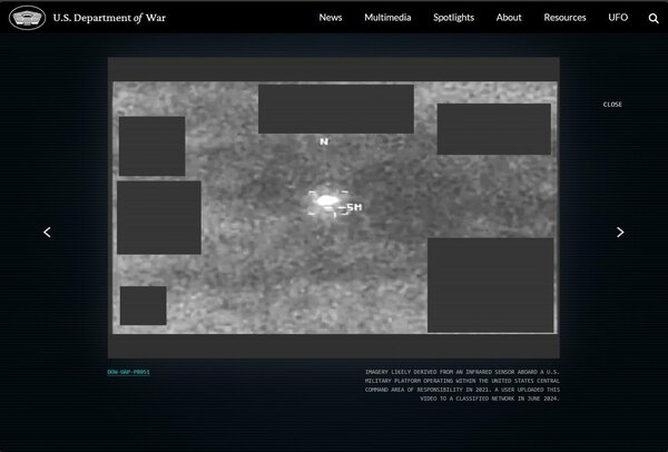 アメリカ国防総省がUFO関連の機密文書を追加公開　「緑の球体」「円盤」など目撃記録、アポロ音声も｜FNNプライムオンライン