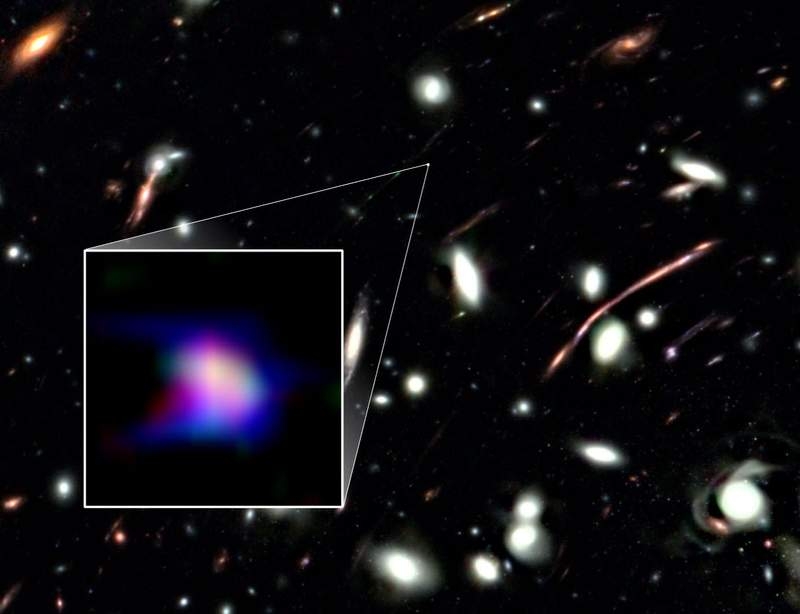 誕生直後の極小銀河を観測　宇宙初期、130億年前