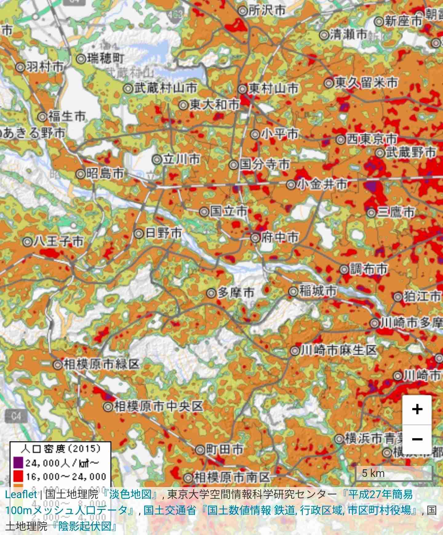 同じ東京でも23区内と多摩地域では違いますか?
