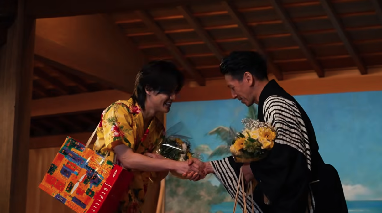 Travis Japan松田元太がすらりすらり、狂言に挑戦した「忍者めし アイススラリー」CM公開