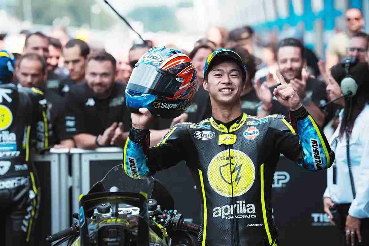快挙！小椋藍、日本人ライダーとして22年ぶりの最高峰クラス優勝を果たす【MotoGPオランダGPレースレポート】（Webikeプラス） - Yahoo!ニュース
