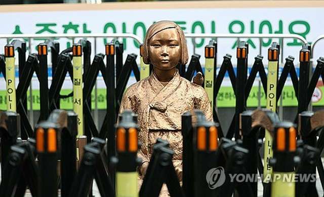 ソウル・日本大使館付近「少女像」バリケード　来月撤去＝約6年ぶり（聯合ニュース） - Yahoo!ニュース