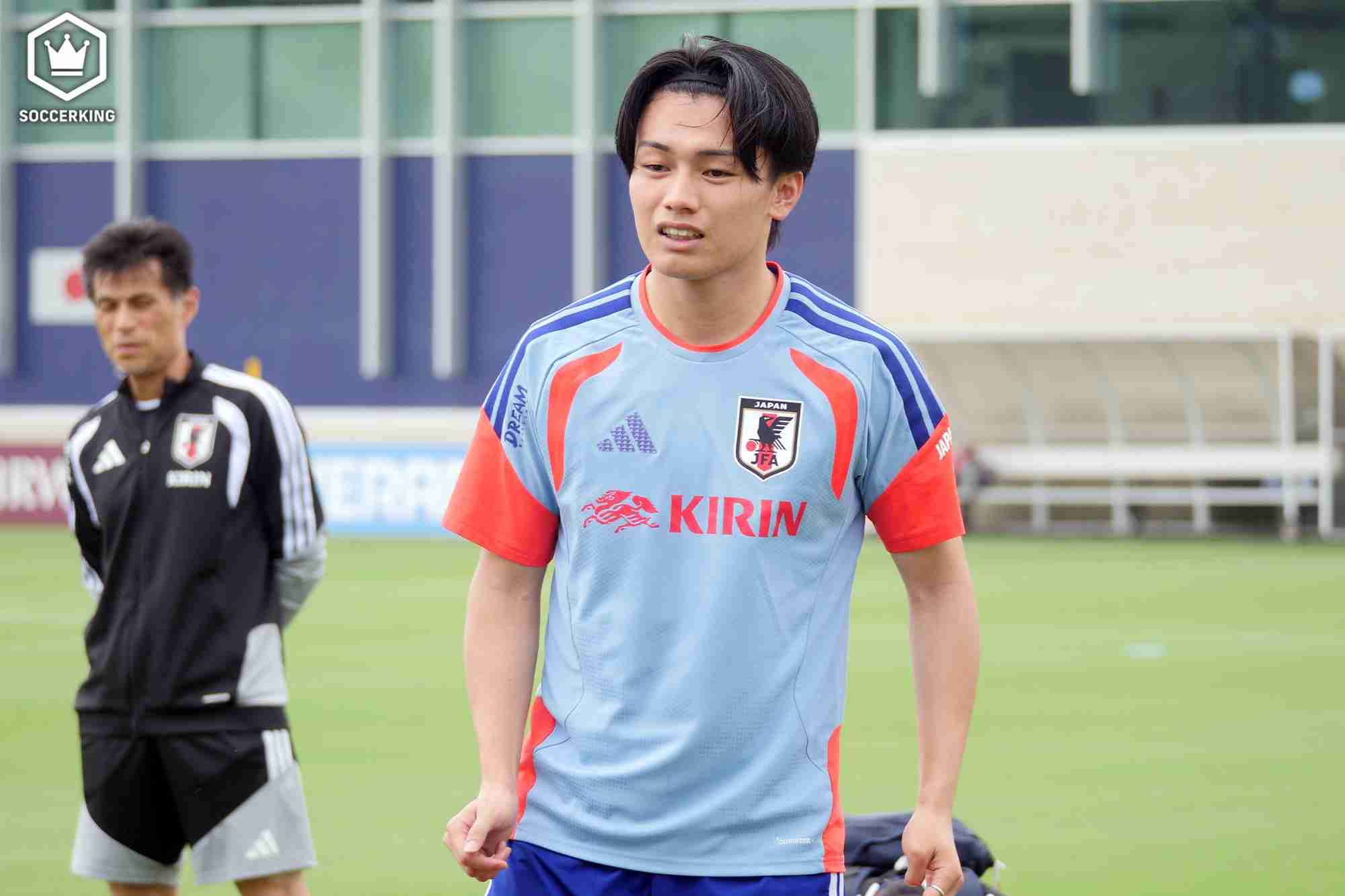 前日別メニューの上田綺世が全体練習に復帰！　久保建英は欠場が決定…日本代表がチュニジア戦に向けて調整 | サッカーキング