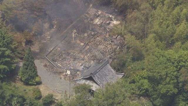 【速報】火事で90代男性住職の自宅1棟が全焼し住職がケガ　807年に弘法大師が開創した寺院（読売テレビ） - Yahoo!ニュース