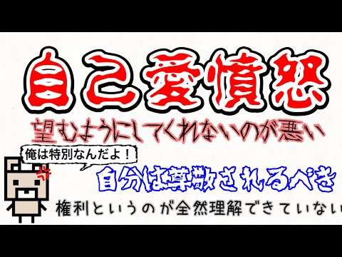 【自己愛憤怒】自分が特別扱いされる事を当たり前のように要求し、自己評価よりも低い評価を他者から受けた途端に怒りを爆発させ、攻撃行動へ結びつく