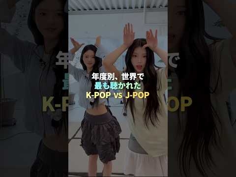 年度別、世界で最も聴かれたK-POP VS J-POP #kpop