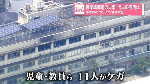 【小学校火事】火元の部屋から“燃えた衣類”　灯油・ガソリンなどの成分は確認されず…ストーブの電源が入っていたかなど詳しく調査へ（日テレNEWS NNN） - Yahoo!ニュース