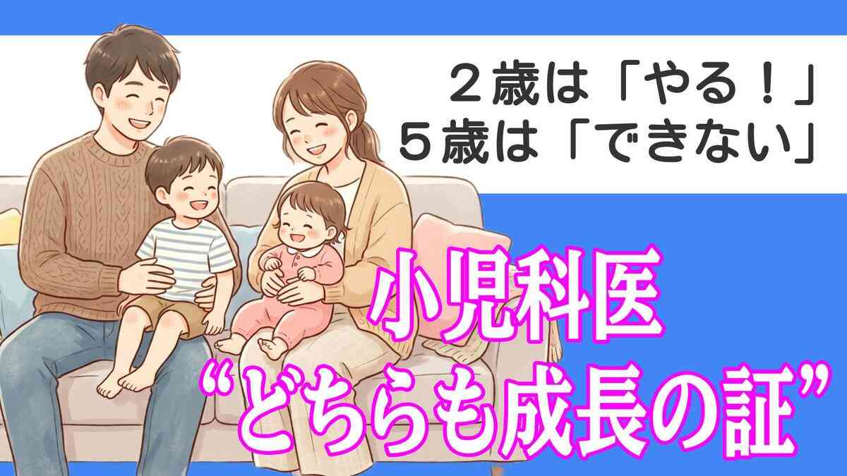 「なんでこんなに大変なの？」2歳は『やる！』5歳は『できない』小児科医が語る“どちらも成長の証”という見方 | TBS NEWS DIG (1ページ)