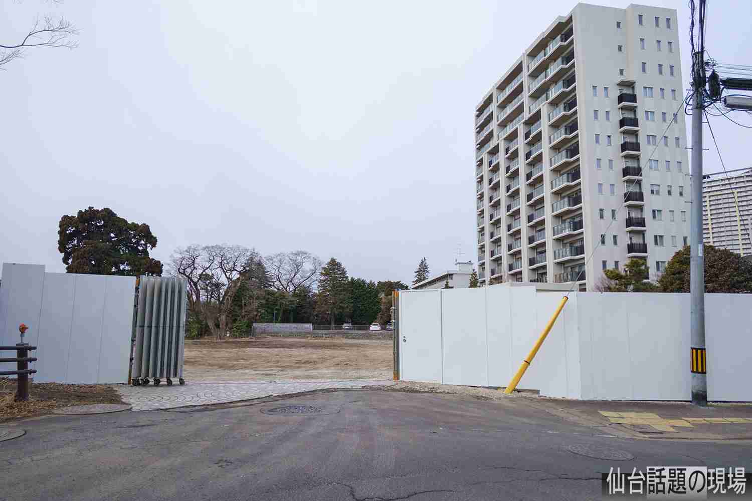 ブラタモリが訪れた広瀬町の防空壕が残る豪邸が解体され、跡地に三菱地所がマンションを建設するようです・2025年1月 | 仙台.話題の現場@仙台風景写真館