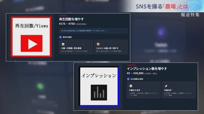 “人為的にバズらせる” SNS操る「農場」ビジネスを取材　「テスト」と書かれただけの投稿が6分で100万回表示… 選挙で悪用の懸念も