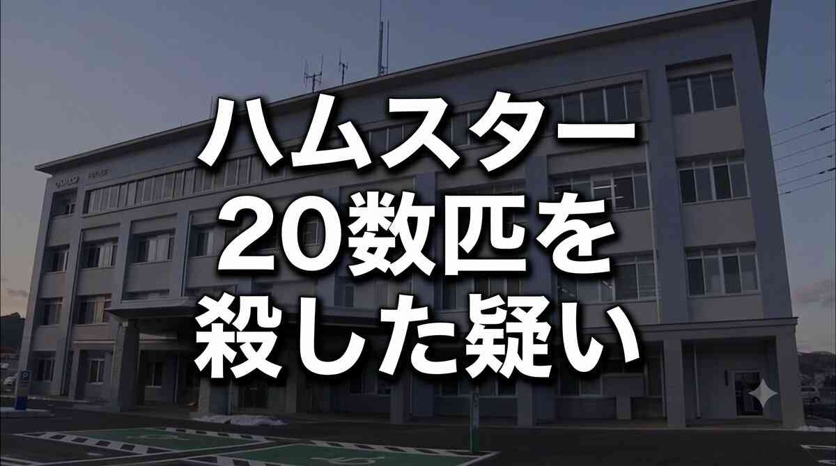 宿泊施設でハムスター20数匹殺した疑い　さらにその様子をスマホ撮影　宮古水産高校の職員の男と住居不定の女（19）を逮捕　岩手