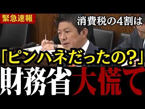 【財務省の闇】「37年間も黙ってたの!?」日本人に公表されてこなかった消費税の使い道が遂に明るみに!!【神谷宗幣/福田昭夫/安藤裕/消費税/参政党】