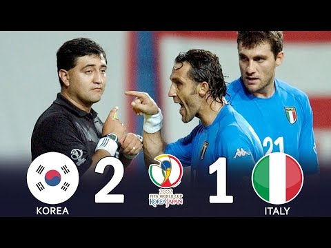 史上最大のW杯スキャンダル！？不可解判定の連続で韓国がイタリアを撃破！2002W杯