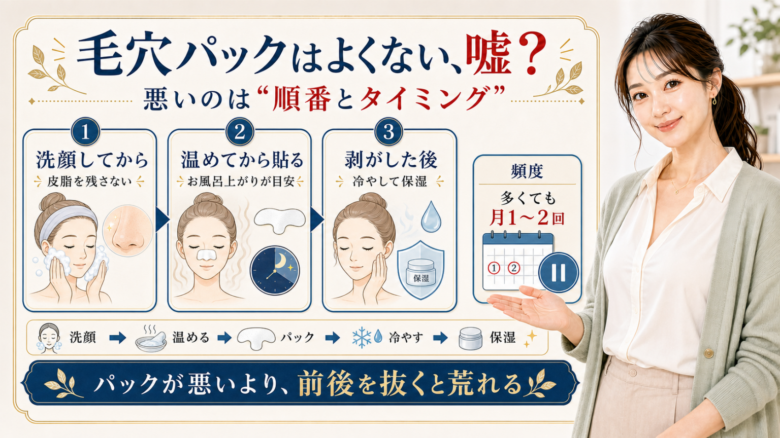 ビオレの「角栓壊す洗顔」を使ったら角栓は無くなったが、取った後がボコボコなんだけどどうしたらいい？→対処方法などが寄せられる