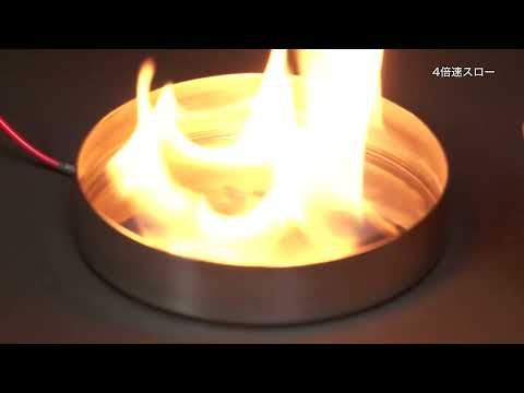 ガソリンの静電気による引火実験