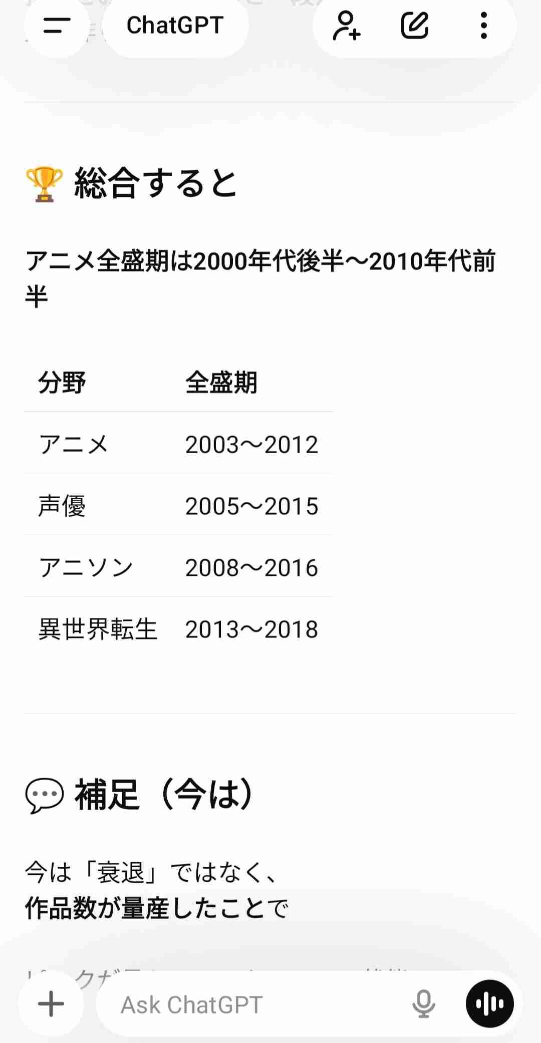 今の声優より昔の声優のほうが演技力が高くないですか？